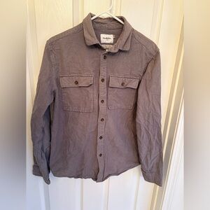 Goodfellow & Co Taupe Button Down Shirt Size Medium